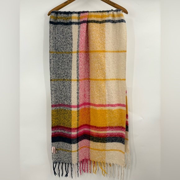 Juicy Couture Multicolor Plaid Scarf 68”x 20” - Picture 2 of 4